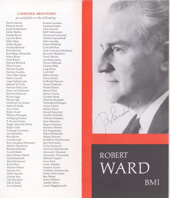 Ward, Robert - Photograph Signed