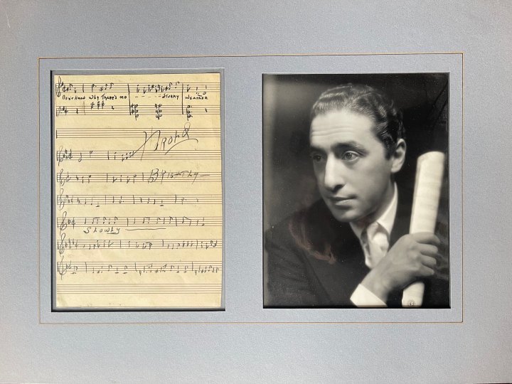 Arlen, Harold - Manuscript of Musical Quotations & Original Artwork