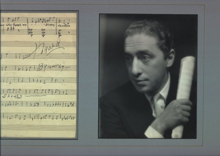 Arlen, Harold - Manuscript of Musical Quotations & Original Artwork