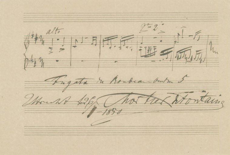 Mortier De Fontaine, Henri-Louis-Stanislas - Autograph Musical
