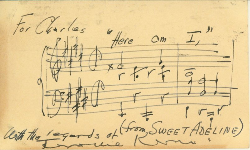 Kern, Jerome D. - Autograph Musical Quotation Signed