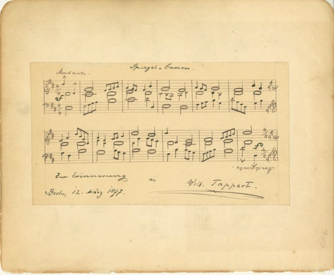 Mason, William - Autograph Musical Quotation