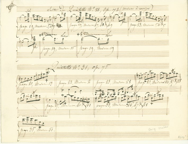 Onslow, George - Autograph Manuscript