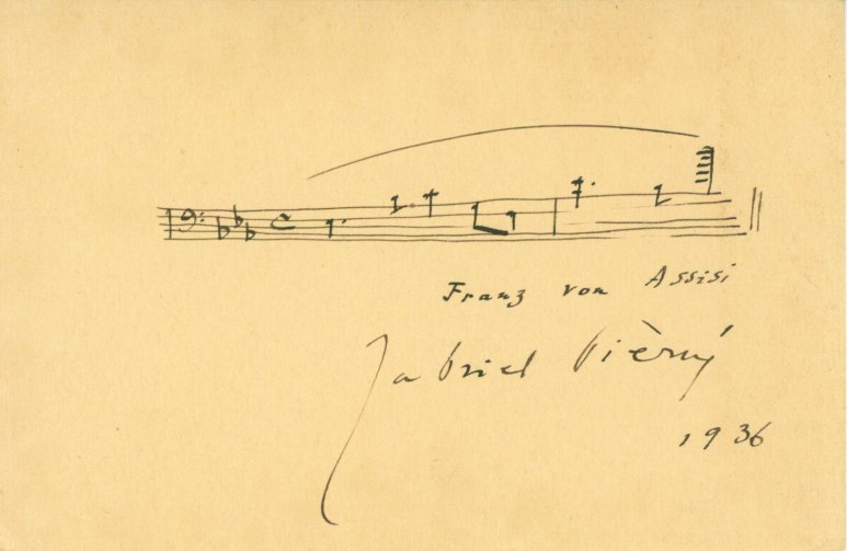 Pierné, Gabriel - Autograph Musical Quotation Signed