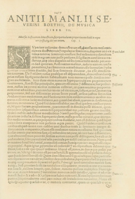 Boethius, Manlius Severinus Boethius - De Arithmetica, De Musica and De