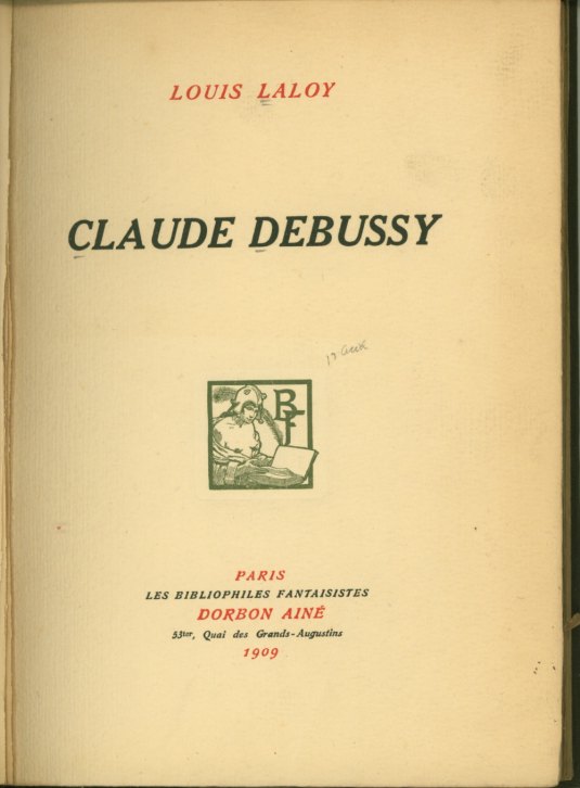 Laloy, Louis - Claude Debussy