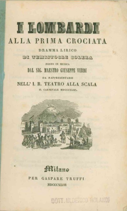 Verdi, Giuseppe - Three First-Edition Librettos.