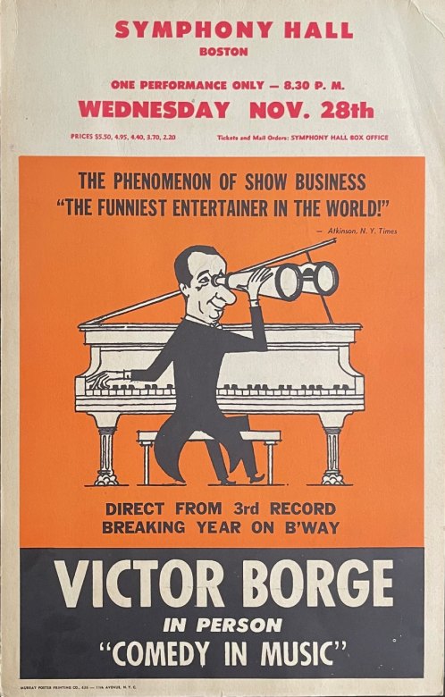 Borge, Victor - Concert Poster.