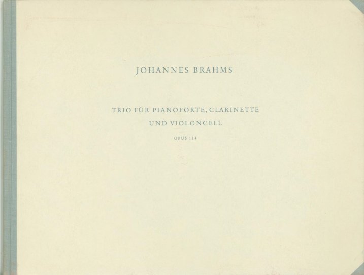 Brahms, Johannes - Trio for Piano, Clarinet and Cello, Op. 114