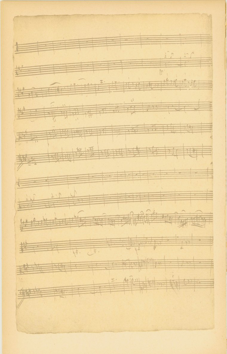 HAYDN - MANUSCRIPT FACSIMILE - Haydn, Franz Joseph - Symphonie F# Minor