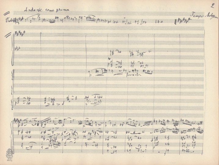 MAHLER-PAGES FROM 1924 FACSIMILE EDITION OF SYMPHONY NO. 10 - Mahler,