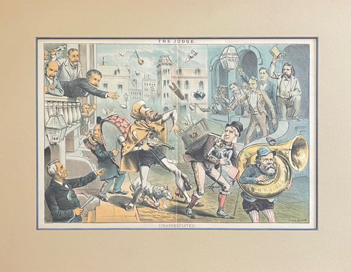 AMERICAN CARICATURE FROM THE JUDGE - Beard, Frank - "Unappreciated".