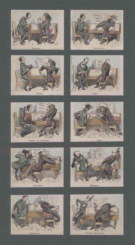 Piano - Caricature - Busch, Wilhelm - (8021)