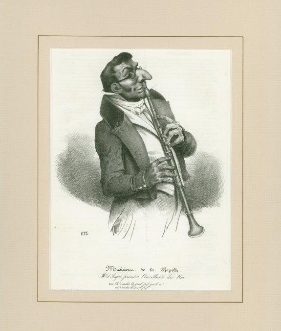 CLARINET - CARICATURE - "M. d'Argot, premier Nazillard du Roi"