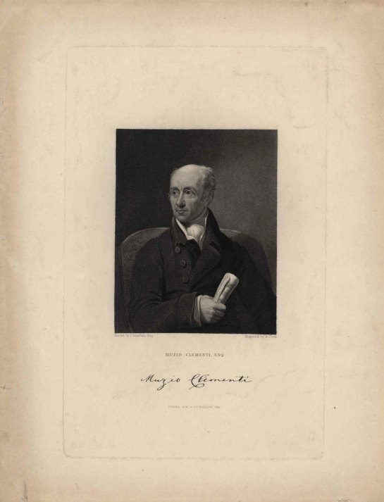 Clementi, Muzio - Engraved Portrait.