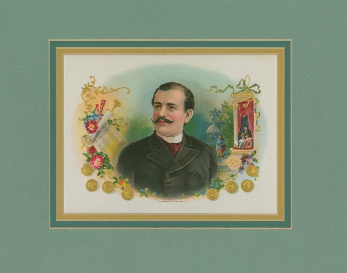 De Reszke, Jean - Cigar box label portrait