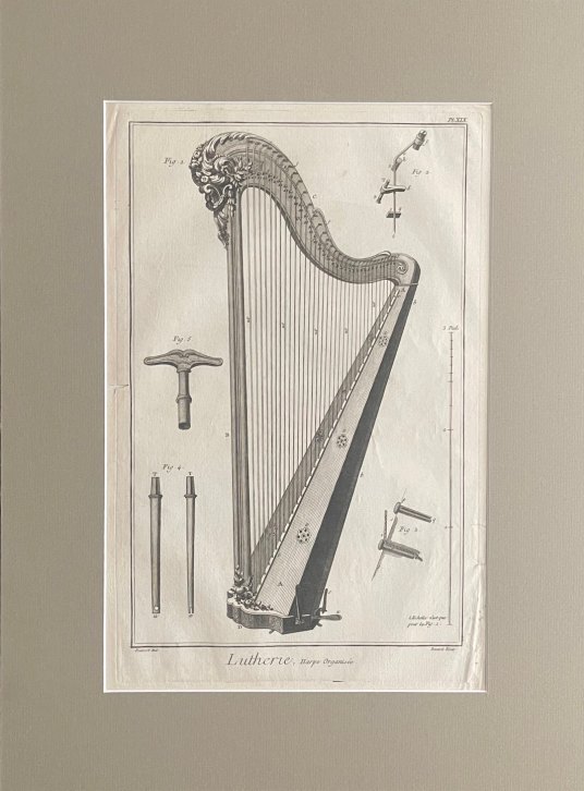 HARP - DIDEROT ET D'ALEMBERT FIRST-EDITION PLATES