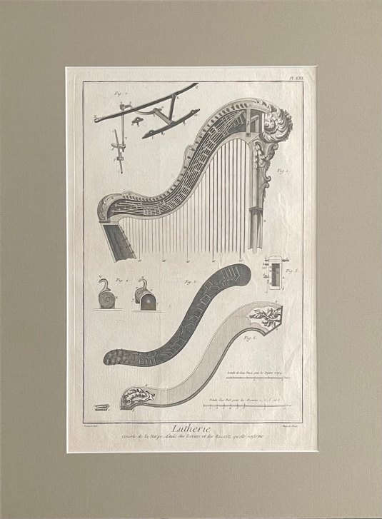 HARP - DIDEROT ET D'ALEMBERT FIRST-EDITION PLATES