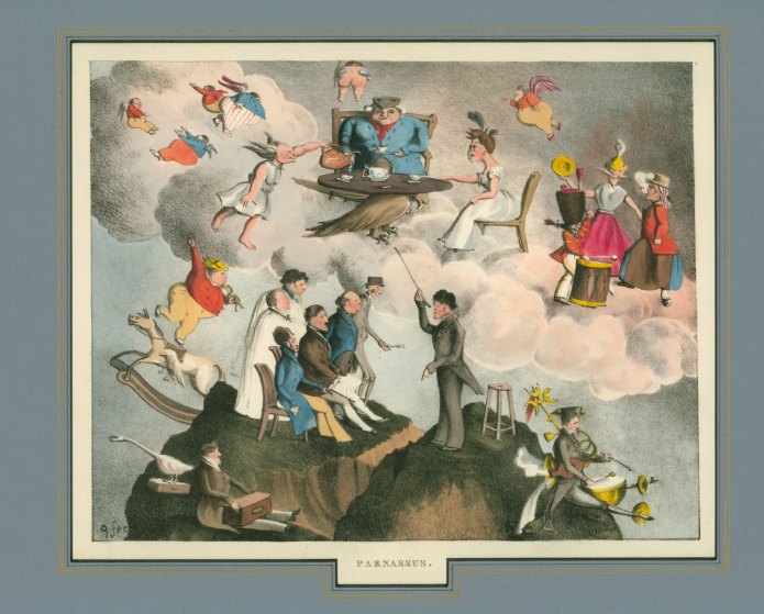 ENGLISH CARICATURE - "Parnassus".