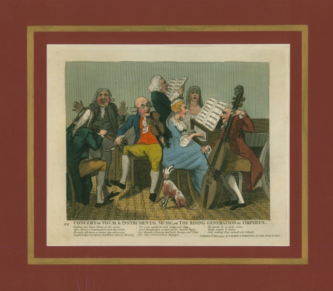 CHAMBER MUSIC - ENGLISH CARICATURE - <i>Concert or Vocal & Instrumental