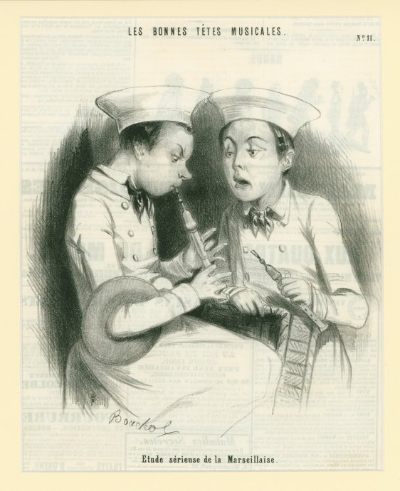 FLAGEOLET - CARICATURE - Bouchot, Frédéric - "Etude sérieuse de la