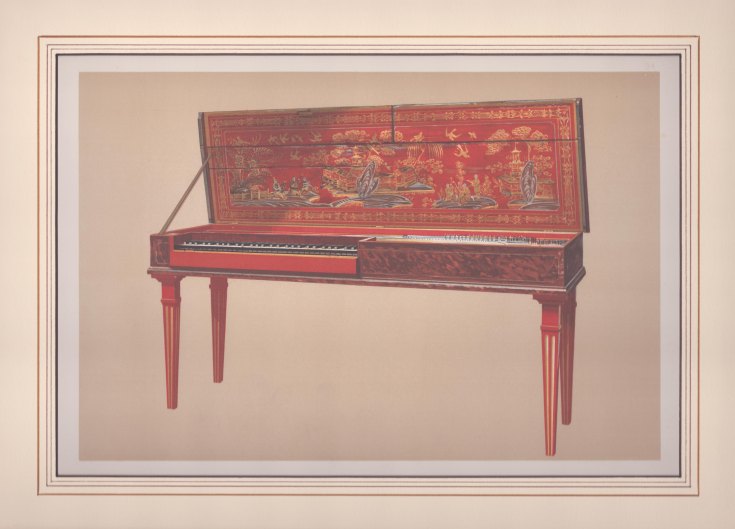 CLAVICHORD - CHROMOLITHOGRAPH - Gibb, William - William Gibb Plate from