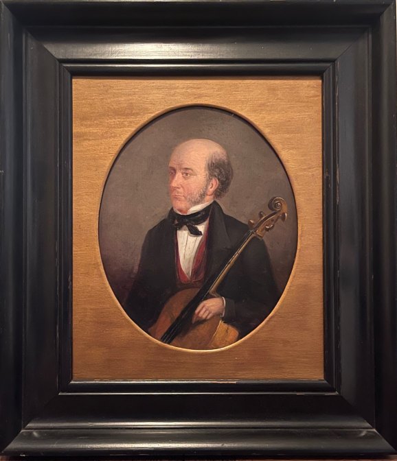 Lindley, Robert - Framed Original Oil Portrait.