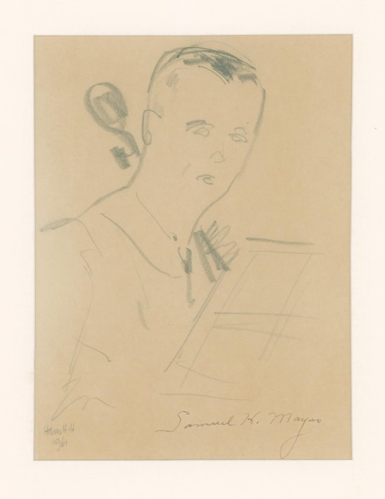Mayes, Samuel H. - Portrait Signed "Samuel H. Mayes".