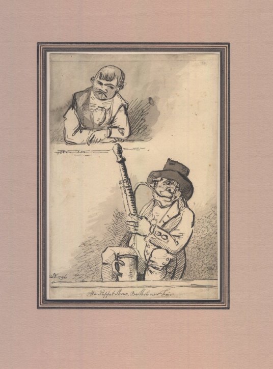 BASSOON - ORIGINAL SIGNED DRAWING - Nixon, John -  "At a Puppet Show.