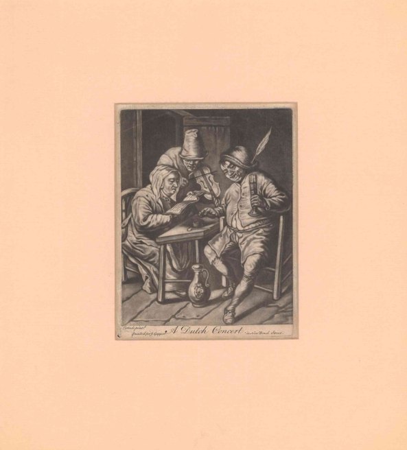 DUTCH CONCERT - van Ostade, Adriaen - A singer with violinist.