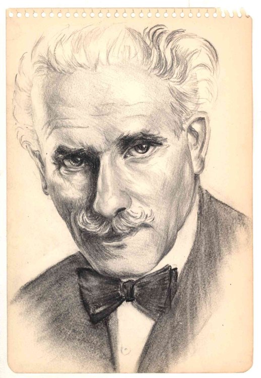 TOSCANINI SKETCH BY PIASTRO - Piastro, Mishel