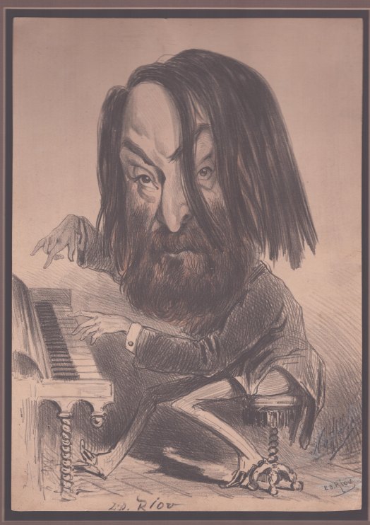 Prudent, Émile - Lithograph Caricature.