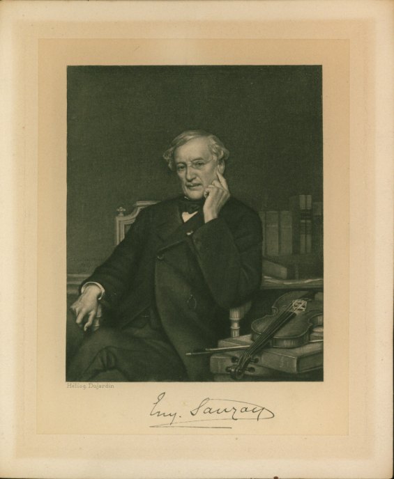SAUZAY SIGNED PORTRAIT ALSO SIGNED BY FLESCH