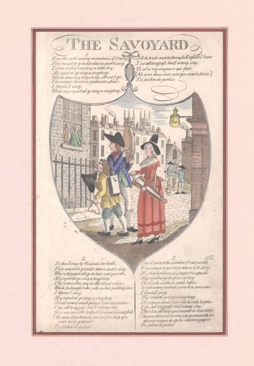 SAVOYARDS AT WESTMINSTER - Triangle, tambourine & hurdy-gurdy.