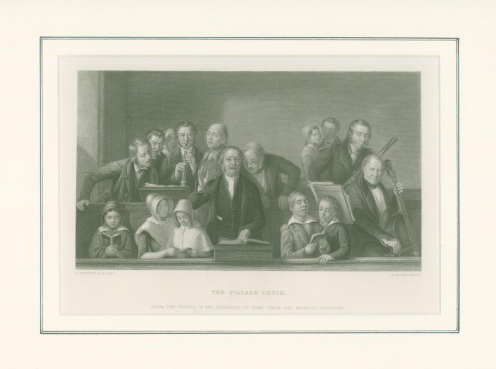 CHOIR - LITHOGRAPH "THE VILLAGE CHOIR" - Bourne, Herbert