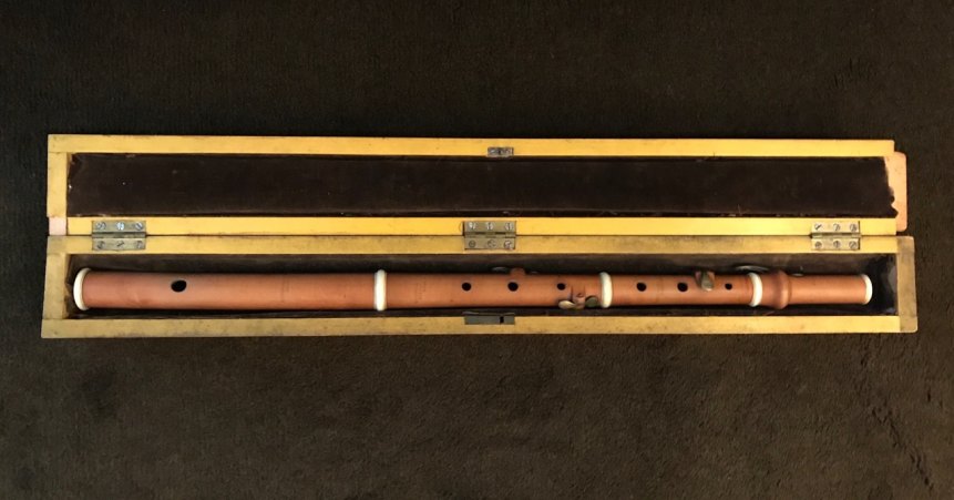 FLUTE - AMERICAN FLUTE IN FOLK ART CASE - Firth Hall & Pond - 4-key