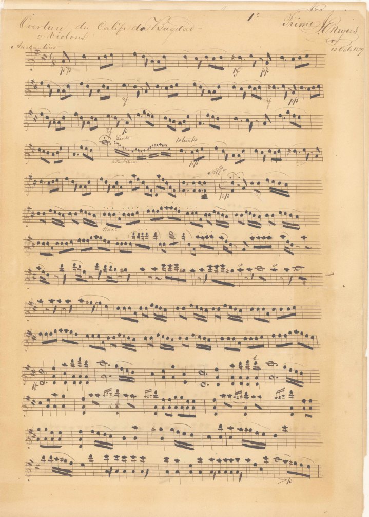 Violin: Three Nineteenth-century Manuscripts - (7745)
