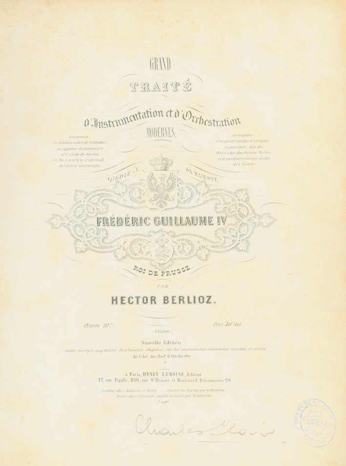 Berlioz, Hector - Grand Traité d'Instrumentation et d'Orchestration