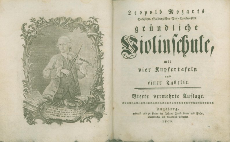 Mozart, Leopold - Gründliche Violinschule, mit vier Kupfertafeln und