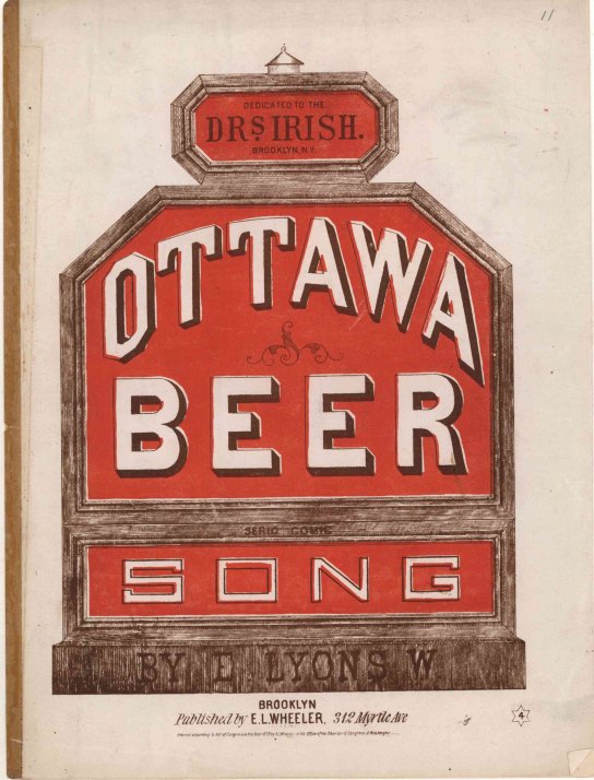 Beer Hall And Alcohol-related Sheet Music - Four Alcohol-related Songs From The Nineteenth... - (8176)