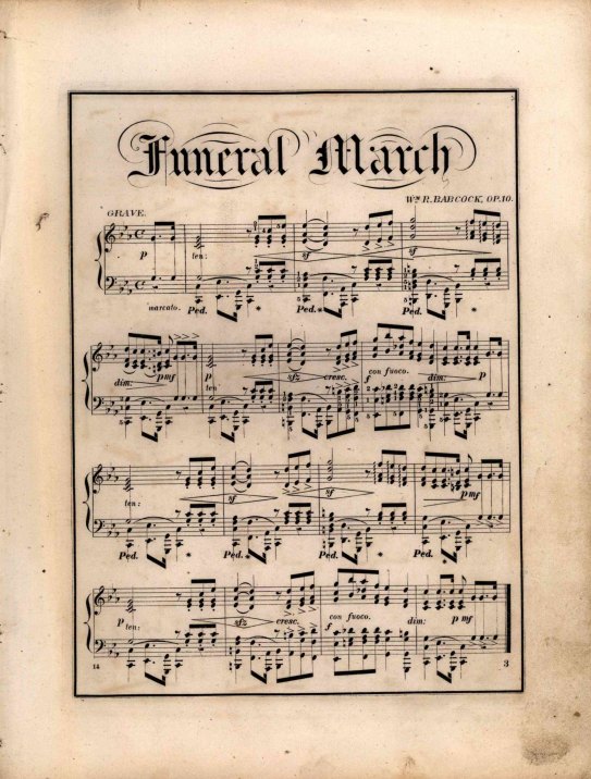 CHICKERING - FUNERAL MUSIC - Babcock, William R. - Funeral March.