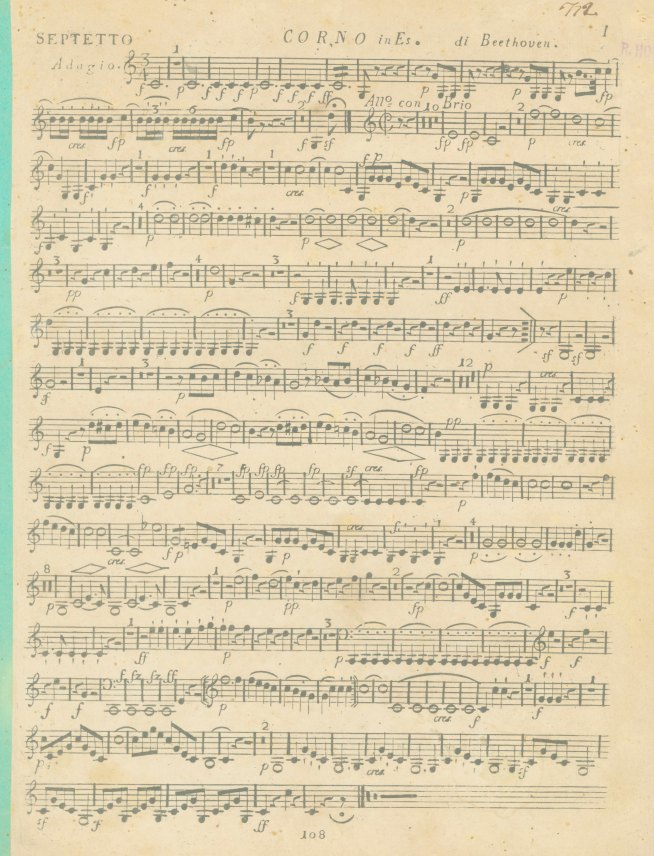 Beethoven, Ludwig van - Septet, Op.  20, Septetto pour Violon, Alto,