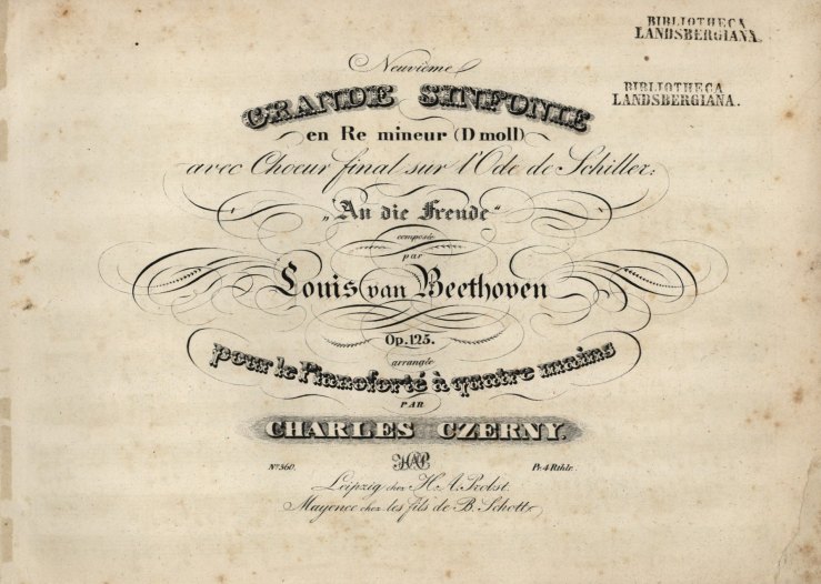 Beethoven, Ludwig van - Symphony No. 9, Op. 125, arranged, Neuvième