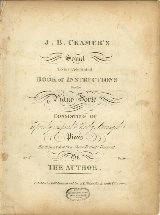 Cramer, J.B. - J.B. Cramer's Sequel to his Celebrated Book of