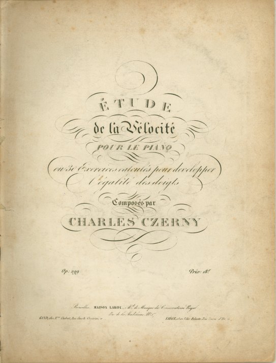 Czerny, Carl - Étude de la Vélocité pour le Piano ou 30 Exercices