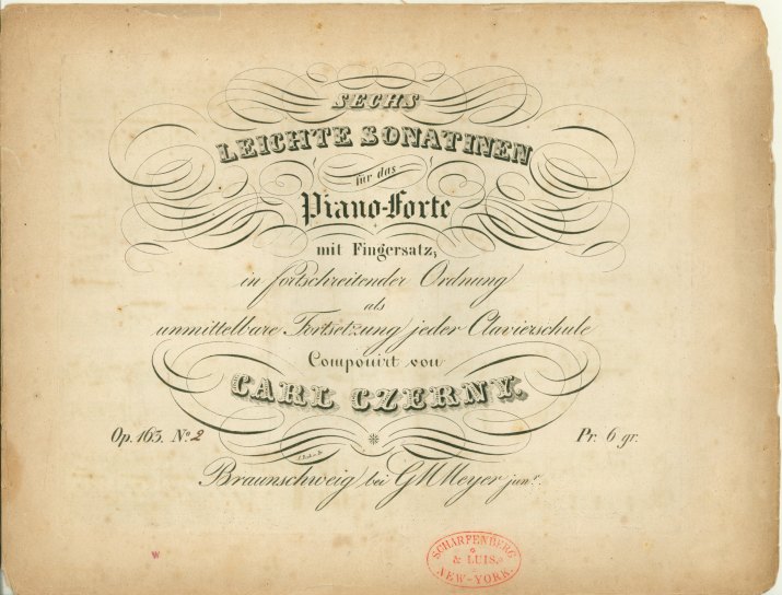 Czerny, Carl - Sechs Leichte Sonatinen für das Piano-forte mit