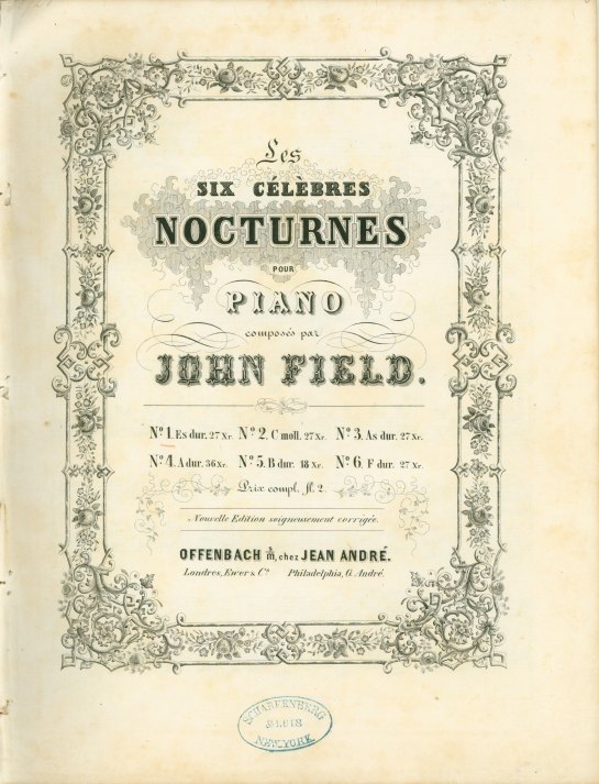 Field, John - Les Six Célèbres Nocturnes pour Piano. Nouvelle Edition