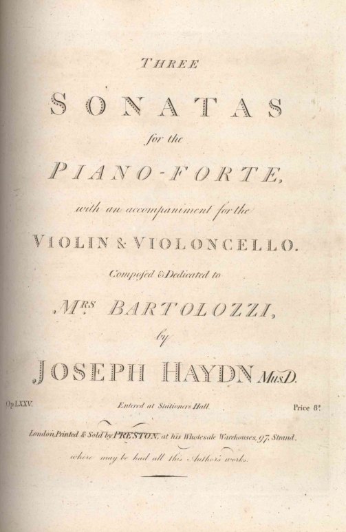 HAYDN - FIRST AND EARLY PIANO EDITIONS - Haydn, Franz Joseph