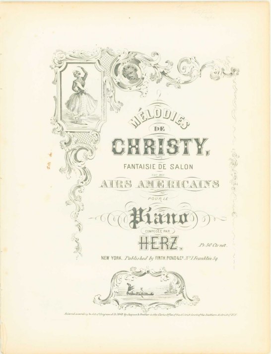 Herz, Henri - Mélodies de Christy, Fantaisie de Salon sur des Air