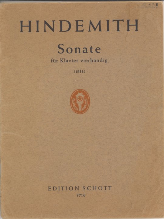 Hindemith, Paul - Sonate für Klavier vierhändig (1938)